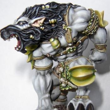 Varghar, wolfen converti pour Blood Bowl by Maneu