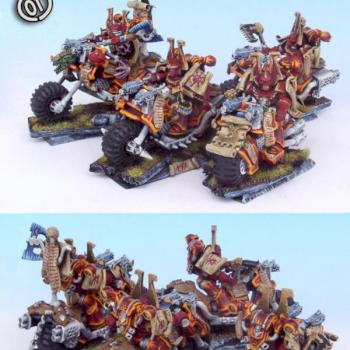 Chaos Khorne Berserkers Bikers by IRKUCK