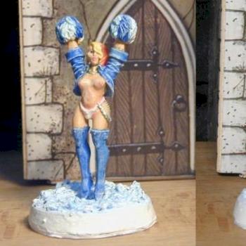 Elf Cheerleader Bloodbowl by Frostdrache