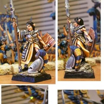 Campeon Lanceros elfo/ High elves spearman champion by juza