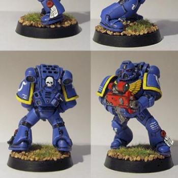 Space Marine Ultramarine by daedra7