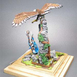 little high elf diorama with Teclis by Resisto