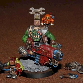 Orks Flash Gitz Big Mek with Kustom Mega Blasta Snazzgun by MoonBad