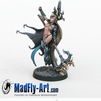 Shiveryah, Dark Elves Sorceress by MadFlyArtStudio