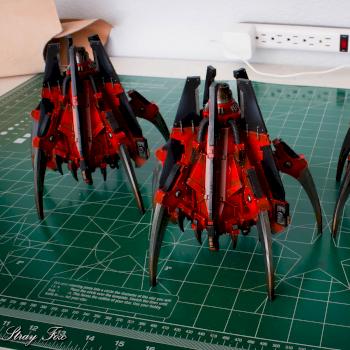 Blood Angels Anvillus Dreadclaw Drop Pods by stray_fox
