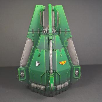 Space Marine Drop Pod (Angels of Ultramar) by zolniu