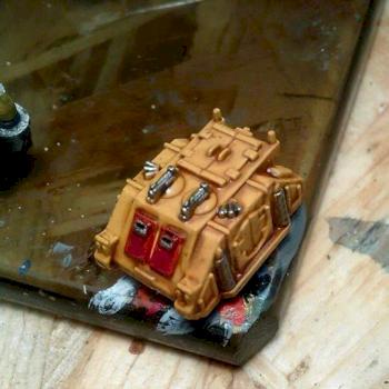 epic 40k: Imperial Fists Rhino by agtpunk