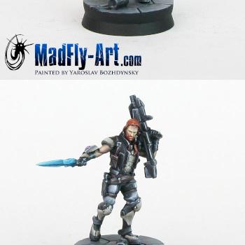 Phoenix, Veteran Myrmidon Officer by MadFlyArtStudio