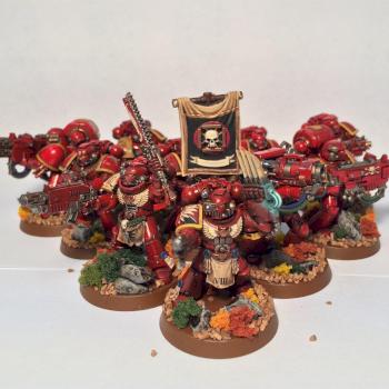 Blood Angels Chapter Space Marines by Peeshpaints