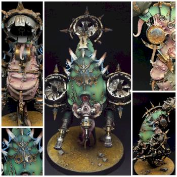 Warhammer 40k Dark Imperium Primaris Death Chaos Foetid Bloat-Drone by Scarlet&amp;Sable