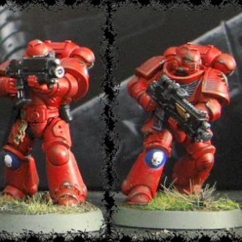 Blood Angel Primaris Intercessor Squad by P4Painting