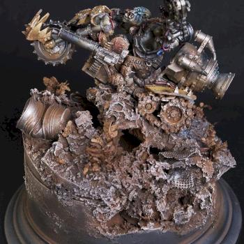 Warboss on Motorbike by Mardeus
