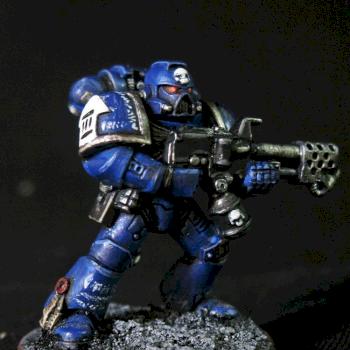 Space Marine with Flamer by WYarikW