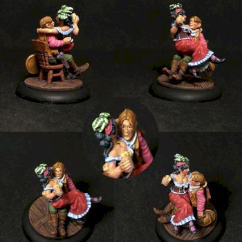 Saloon Gal in Cowboy`s Lap by belminiart
