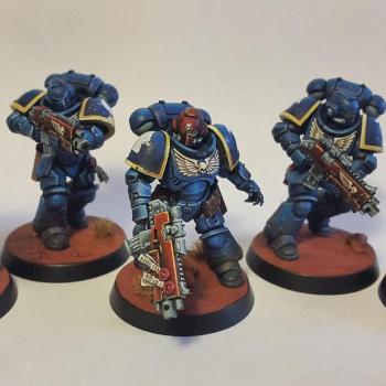 ultramarine space marine intercessor primaris by Creed666