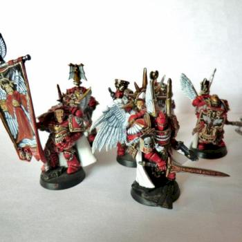 Blood angel honour guard by Kassnain