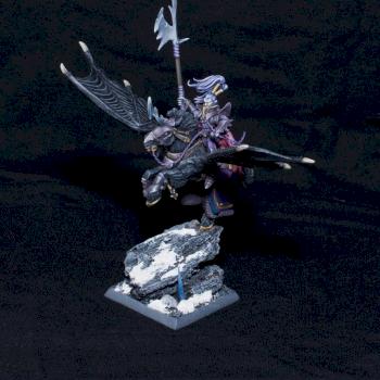 Dark Elf DreadLord on Dark Pegasus by Mesihata