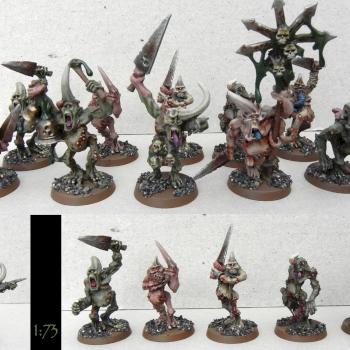 NurglePlaguebearers by 1a73MiniatureLab
