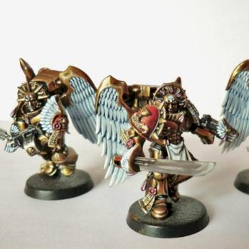 blood angel sanguinary guard by Kassnain