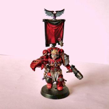 blood angel sergent by Kassnain