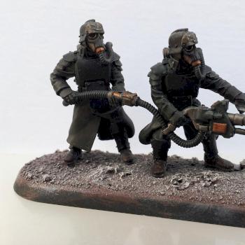 Death Korps of Krieg Grenadier Heavy Flamer Team by pig of sparta