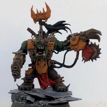 Bad Moon Ork Warboss by pig of sparta