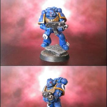 Tactical Ultramarine Space Marine by il_mix