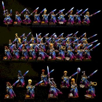 High Elves handmaidens of Queen by VIOLET