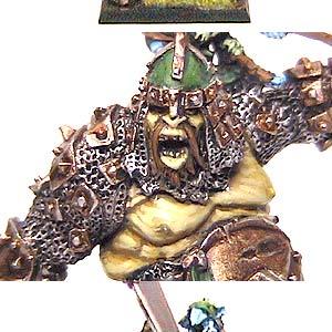 Ogre Tyrant with Smurfy Gnoblars by Mollo