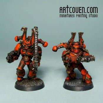Khorne Berzerkers by artcoven