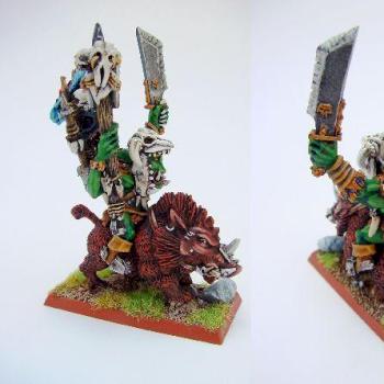 Orc Shaman Riding Boar by loorg