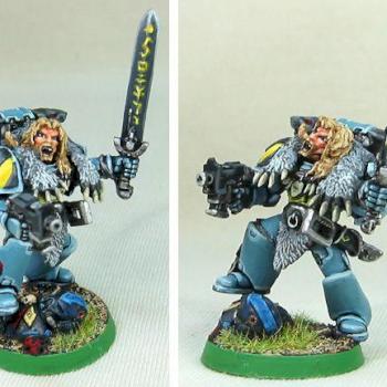 Space Wolf Lord - slight conversions by golgfag