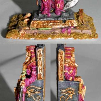 Mummy King on Throne by sirlancelot
