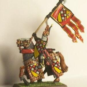 Bretonnian Unit Standard Bearer by longbow