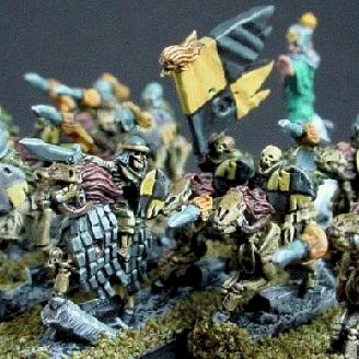 Regiment Squelettes Warmaster (10mm) by HFX