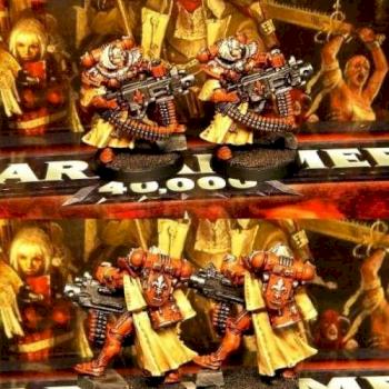 Witch Hunter Sisters of Battle - Battle Sister with Heavy Bolter by DresdenGreen