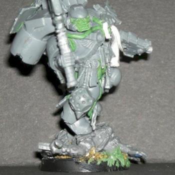 Chaplain before painting by Lightning