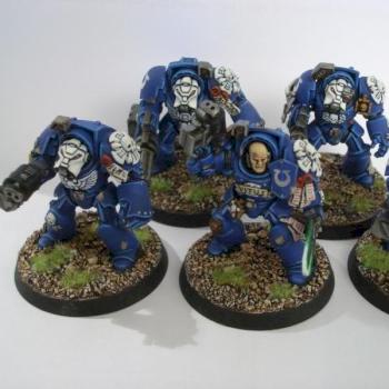 Ultramarines Terminator Squad by RangerRob