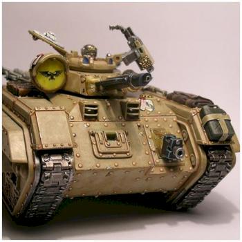 Imperial Guard Ilio Chimera with running lights and reflector by bonecamp1779