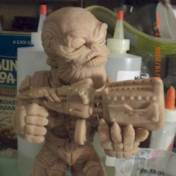 Gears of War Super Deformed Boomer Sculpt w/ Boomshot by preheresy38