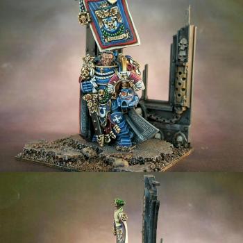 Ultramarines Cpt. Cato Sicarius by Modzio