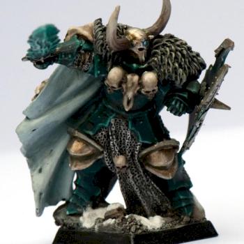 Chaos Lord Archaon on foot by bamsemisbruker
