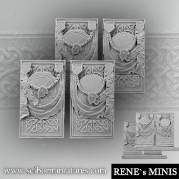 Celtic decorated plates 5 by rene