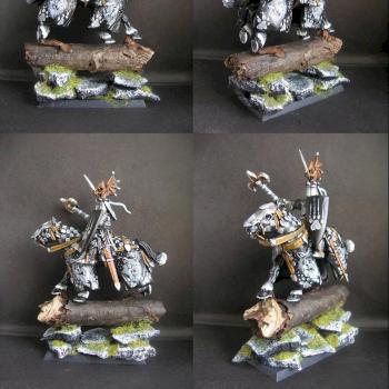 Warhammer Bretonnian Knight of Timber Wolf by tinman755