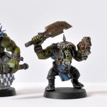 Ork boy and Nob by jonp