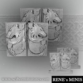 Wolf Decorated Plates set1 by rene