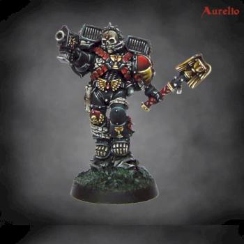 blood angels death company chaplain lemartes by aurelio