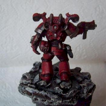chaos space marine ( truescale) by dagreenboy