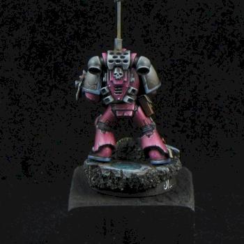 Emperor's Children Space Marine by Camelson by WhiteRavenFactory