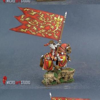 Bretonnia Battle Standard Bearer by Lasota